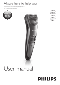 Manual Philips QT4011 Aparador de barba