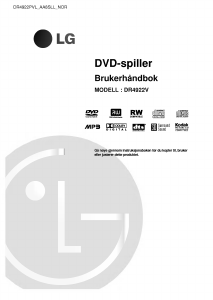 Bruksanvisning LG DR4922PVL DVD-spiller