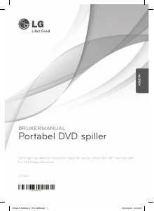 Bruksanvisning LG DT924 DVD-spiller