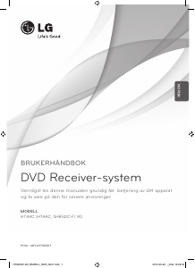 Bruksanvisning LG HT44C DVD-spiller