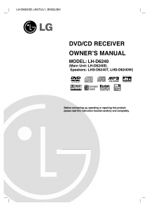 Manual LG LH-D6240D DVD Player