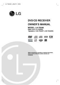 Manual LG LH-T6340D DVD Player