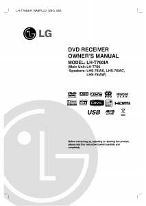 Handleiding LG LH-T7654IA DVD speler