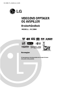 Bruksanvisning LG RC299H-P1 DVD-Video kombinasjon
