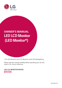 Handleiding LG 20MK400A-B LED monitor