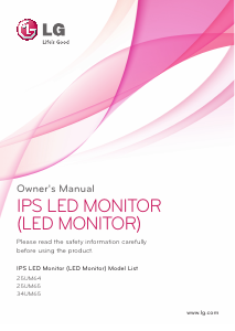 Handleiding LG 34UM65-P LED monitor