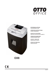 Handleiding OTTO OX8 Papiervernietiger