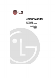 Manual LG CB910C StudioWorks Monitor