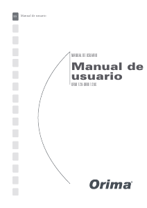 Manual de uso Orima ORM 128X Lavadora