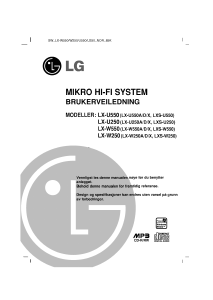 Bruksanvisning LG LX-U250D Stereosett