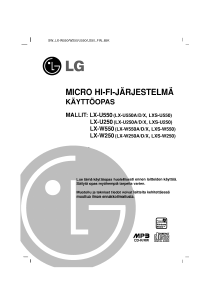 Käyttöohje LG LX-U550D Stereosetti