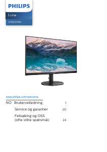 Bruksanvisning Philips 272S9 LED-skjerm