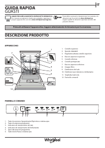 Manuale Whirlpool WI 3010 Lavastoviglie