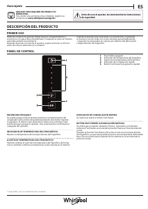 Manual de uso Whirlpool W7 821O OX H Frigorífico combinado