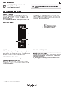 Handleiding Whirlpool W7 821O W Koel-vries combinatie