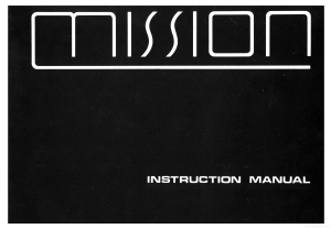Manual Mission 761 Speaker