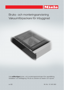 Bruksanvisning Miele EVS 6214 Vakuumpackare