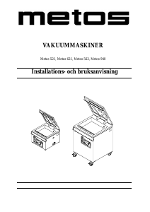 Bruksanvisning Metos 521 Vakuumpackare