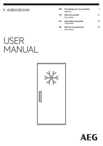 Használati útmutató AEG AGB332E2AW Fagyasztó