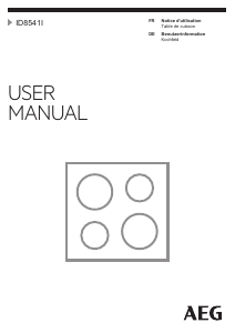 Mode d’emploi AEG ID8541I Table de cuisson