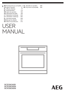 Manual AEG BCE556360M Cuptor