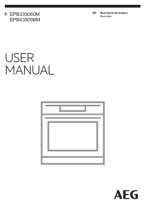 Bedienungsanleitung AEG EPB43509BM Backofen