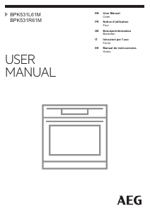 Manual AEG BPK531R61M Oven