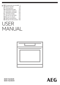 Manual de uso AEG BSK792380M Horno