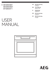 Manual AEG BHS8500M1 Oven