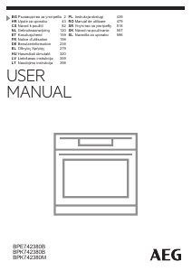 Manual AEG BPK742380B Cuptor