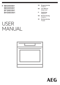 Manual AEG BBS8850B1 Oven