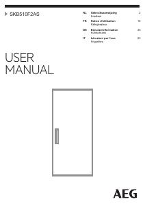 Manuale AEG SKB510F2AS Frigorifero