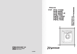 Instrukcja Mastercook PFE 900ELX Pralka