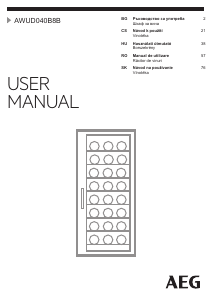 Manual AEG AWUD040B8B Răcitor vin