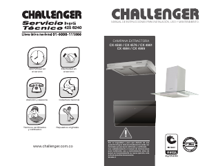 Manual de uso Challenger CX 4560 Campana extractora