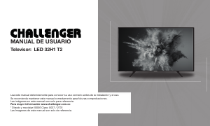 Manual de uso Challenger LED 32H1 T2 Televisor de LED