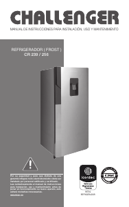 Manual de uso Challenger CR 256 Refrigerador