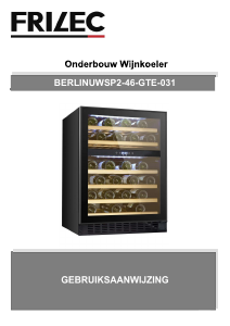 Handleiding Frilec BERLINUWSP2-46-GTE-031 Wijnklimaatkast