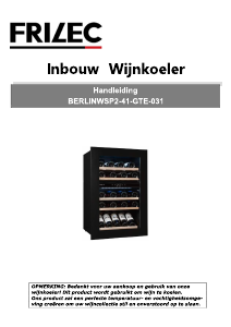 Bedienungsanleitung Frilec BERLINWSP2-41-GTE-031 Weinklimaschrank