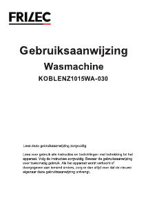 Manual Frilec KOBLENZ1015WA-030 Washing Machine