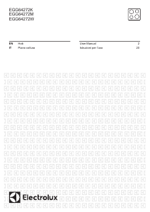 Manuale Electrolux EGG64272K Piano cottura