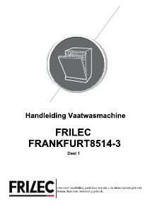 Handleiding Frilec FRANKFURT8514-3 Vaatwasser