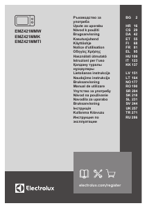 Посібник Electrolux EMZ421MMW Мікрохвильова піч