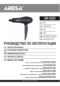 Instrukcja Aresa AR-3220 Suszarka do włosów