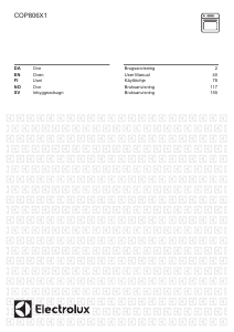 Manual Electrolux COP806X1 Oven