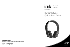 Manual i-Onik BTH-033 Headphone