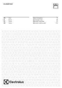 Manuale Electrolux KVEBP29X Forno