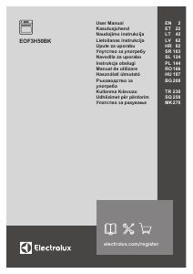 Rokasgrāmata Electrolux EOF3H50BK Kombinētā plīts