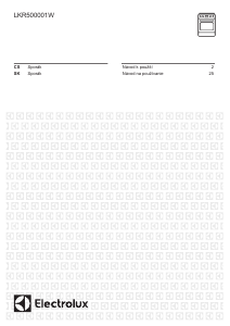 Manuál Electrolux LKR500001W Sporák