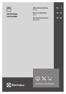 Bedienungsanleitung Electrolux OEF5H50BX Herd